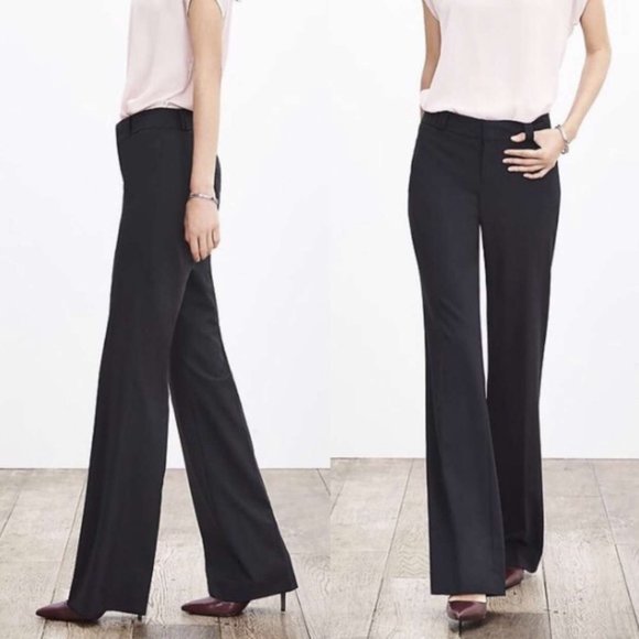 Banana Republic Pants - Banana Republic Jackson Fit Black Wool Trouser